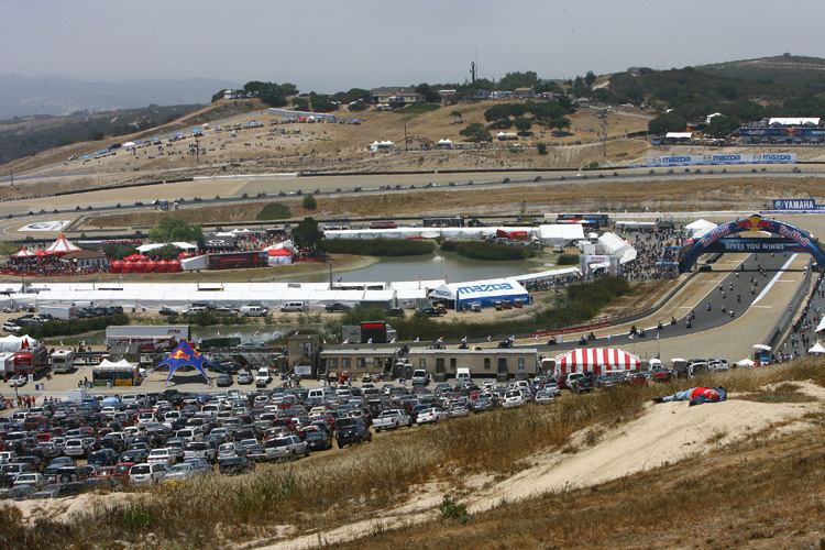 Die berühmte Rennstrecke in Laguna Seca