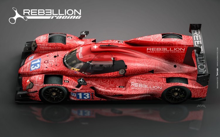 So soll der Oreca 07 von Rebellion Racing lackiert werden