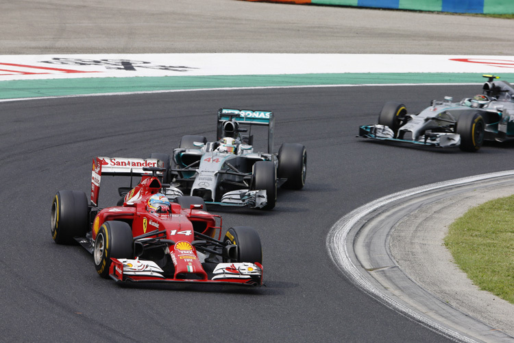 Heisse Duelle: Alonso vor Hamilton vor Rosberg