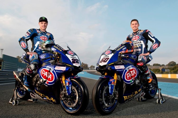 Alex Lowes und Michael van der Mark (v.l.) bilden das Yamaha-Duo in der Superbike-WM 2017