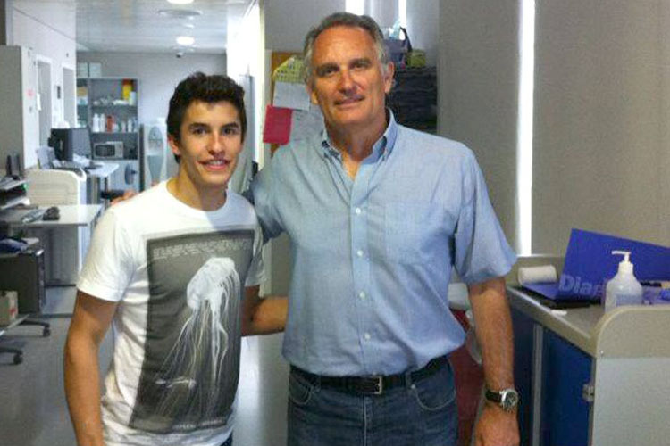 Marc Márquez mit Dr. Xavier Mir