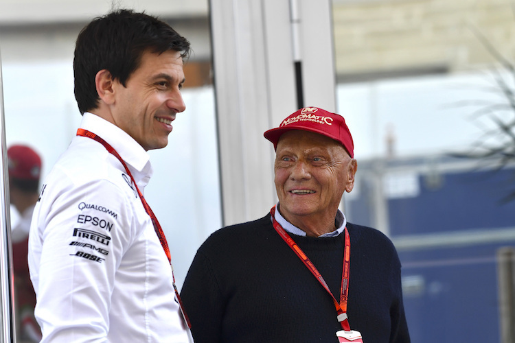 Toto Wolff und Niki Lauda