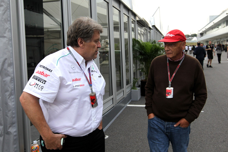 Norbert Haug und Niki Lauda