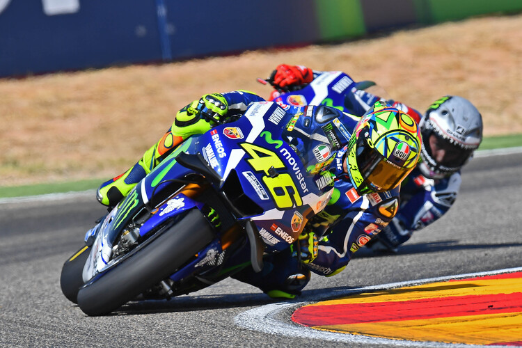 Aragón: Valentino Rossi vor Jorge Lorenzo