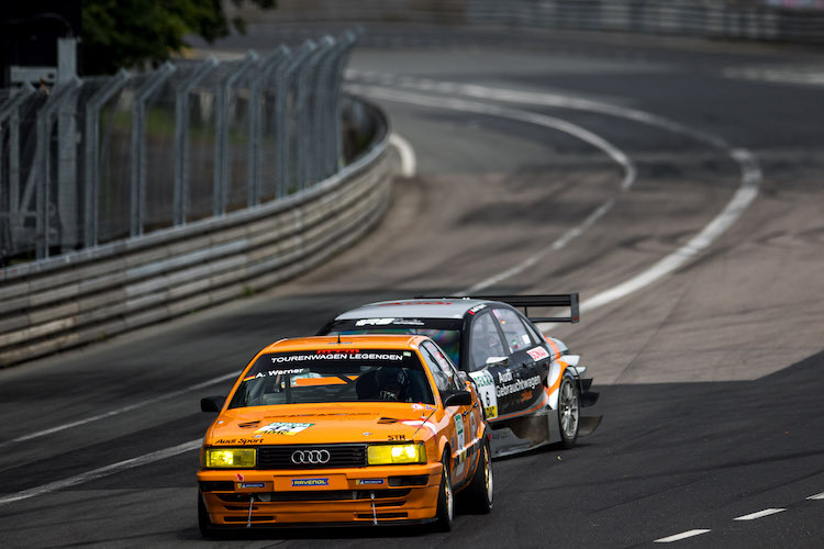 Mit seinem mehr als 600 PS starken Audi 200 rang Anton Werner selbst den 2007er Audi A4 DTM nieder