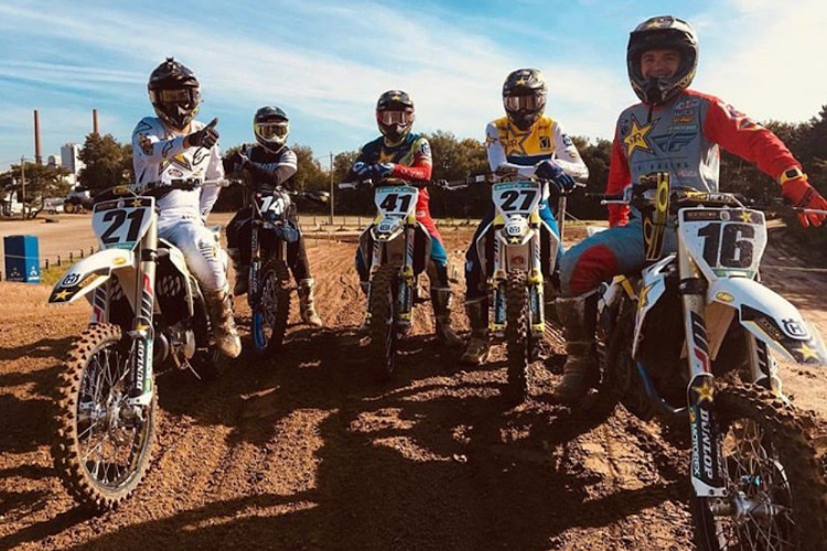 Jason Anderson, Justin Cooper, Pauls Jonass, Arminas Jasikonis und Zach Osborne (v.l.n.r.)