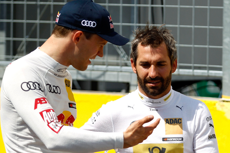 Timo Glock und Mattias Ekström