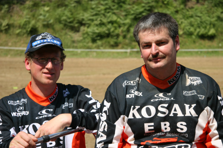 In der DM-Spitze etabliert: Jürgen Blank (re.) mit Rainer Semet 2006 in Bielstein