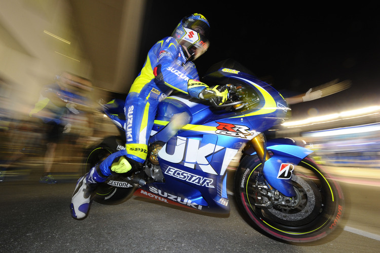 Maverick Viñales auf der Suzuki GSX-RR in Katar