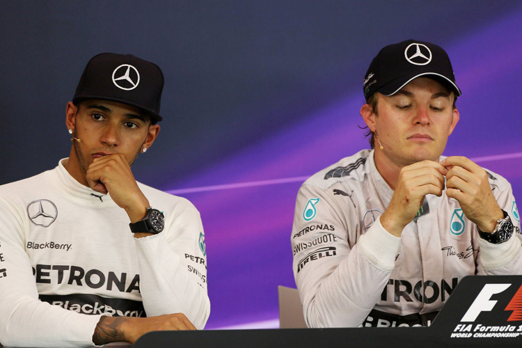 Lewis Hamilton und Nico Rosberg