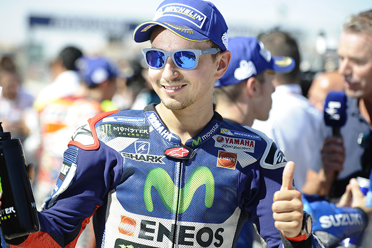 Jorge Lorenzo gewann in Aragón das teaminterne Duell mit Valentino Rossi