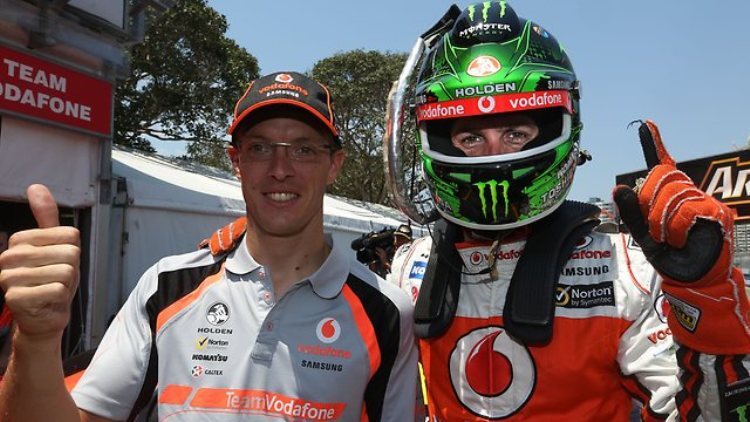 Sieger in Surfers: Sébastien Bourdais (li.) und Jamie Whincup