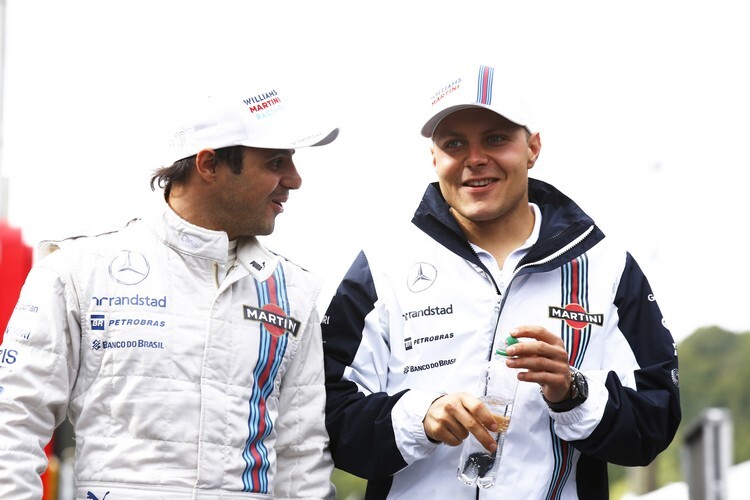 Felipe Massa mit Valtteri Bottas (re.)