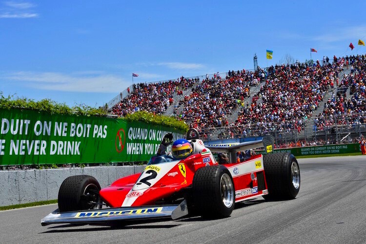 Jacques Villeneuve 2018 im 40 Jahre alten Ferrari seines Vaters Gilles