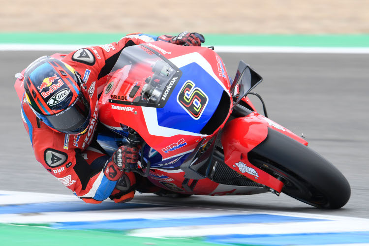 Honda-Testfahrer Stefan Bradl 2019 in Jerez