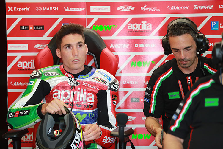 Aleix Espargaró mit Pietro Caprara