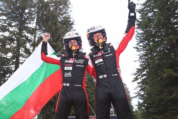 Die Sieger Vincent Lamdais und Sébastien Ogier
