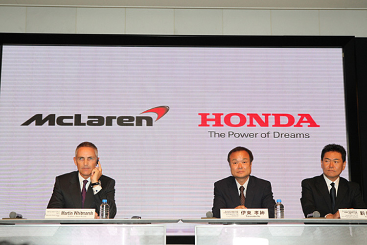 McLaren-Teamchef Whitmarsh, Honda-Chef Ito, Rennchef Arai
