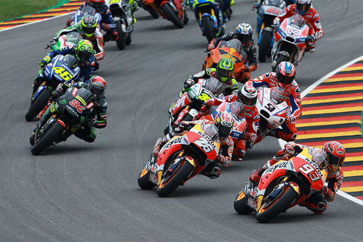 Der Sachsenring ist eine Herausforderung für die MotoGP-Piloten