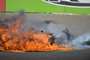 Sykes’ Kawasaki ging in einem Feuerball auf
