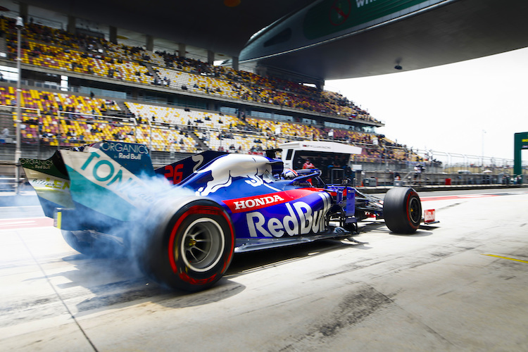 Daniil Kvyat in Shanghai