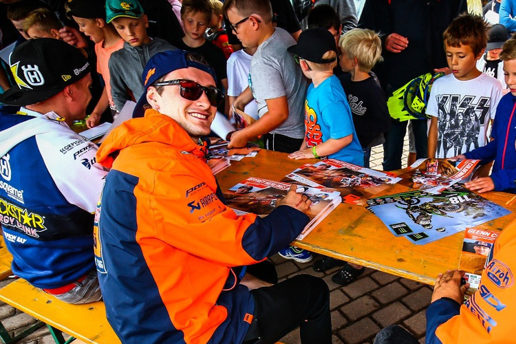 Jeffrey Herlings kann auch in Schweden gut lachen