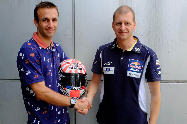 Wiedervereinigung: Johann Zarco mit Teamchef Aki Ajo