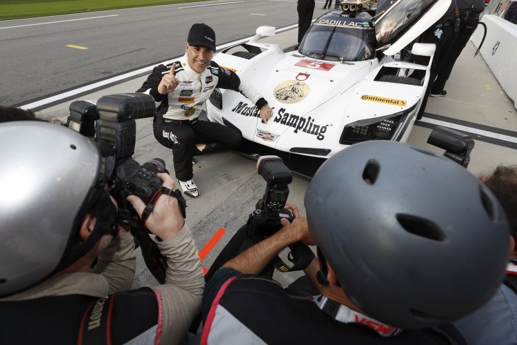 Pole-Position in Daytona: Joao Barbosa vor seinem Cadillac DPi