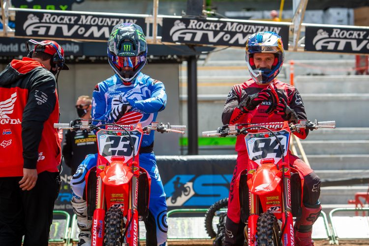 Chase Sexton (#23) und Ken Roczen (#94) in Salt Lake City