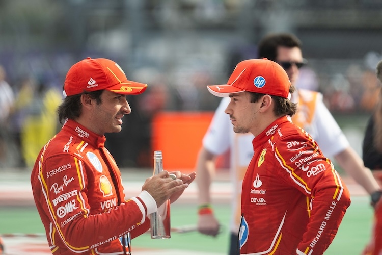 Carlos Sainz und Charles Leclerc