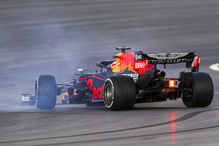 Max Verstappen in Schwierigkeiten