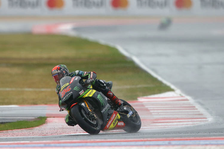 Jonas Folger im Regen von Misano