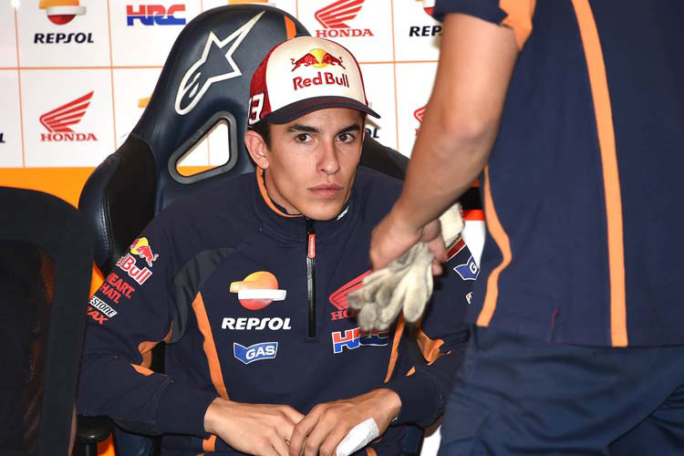 Marc Márquez war sichtlich mitgenommen