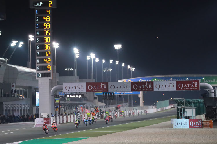 Die MotoGP-WM startet aktuell auf dem Losail Circuit in die neue Saison