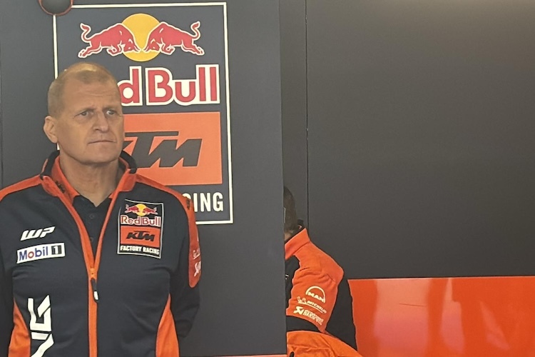 Aki Ajo in der KTM-Box