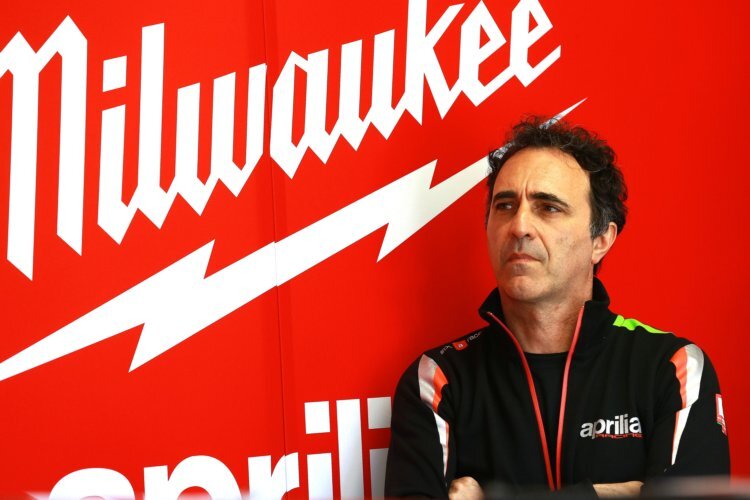 Romano Albesiano verbringt viel Zeit mit und bei Milwaukee Aprilia 