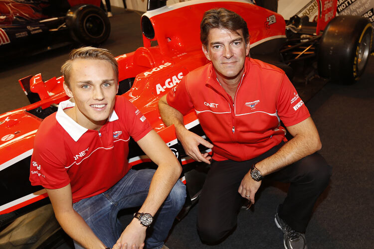 Max Chilton mit seinem alten und neuen Chef Graeme Lowdon