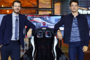 Alessandro Cattelan mit Charles Leclerc