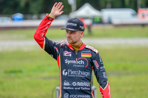 Lukas Fienhage vor dem Langbahn-GP in Scheeßel)