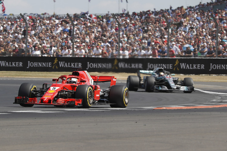 Sebastian Vettel und Lewis Hamilton