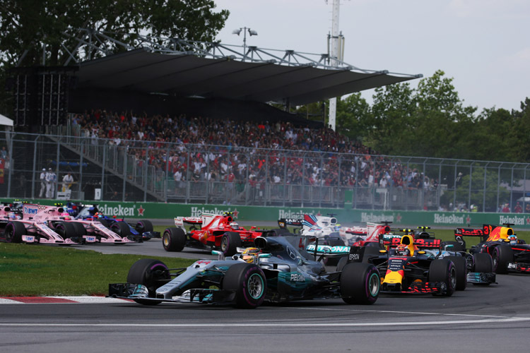 Lewis Hamilton ging gleich beim Start in Führung