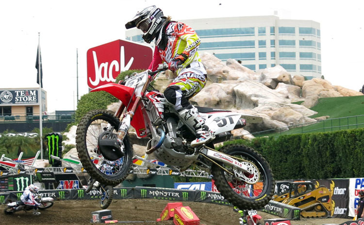 Justin Barcia im Anaheim-Training