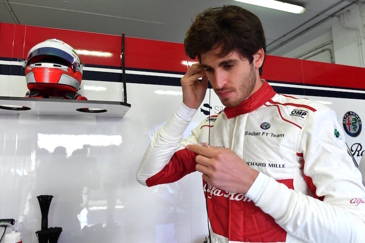 Antonio Giovinazzi darf für Alfa Romeo-Sauber ran