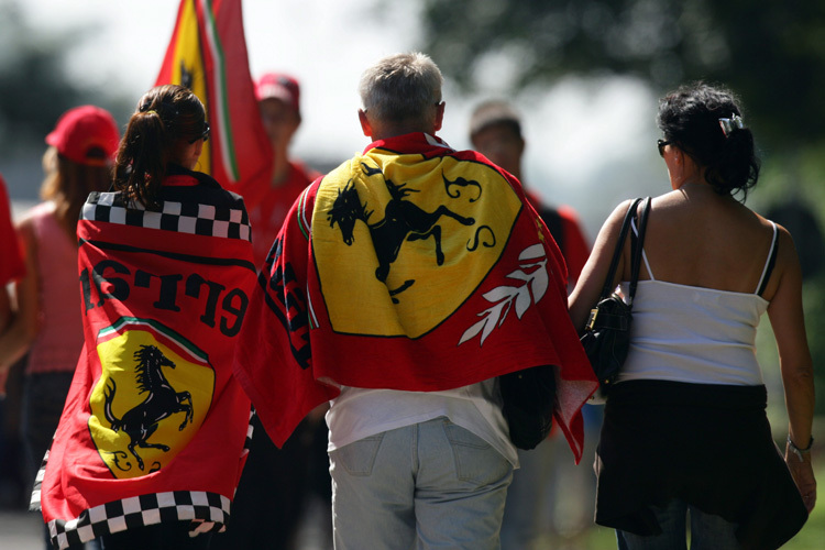 Monza ist Ferrari-Land