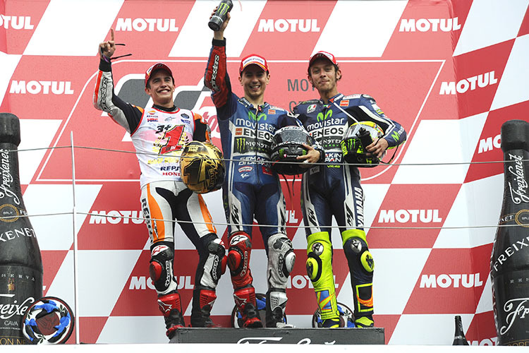 2014: Jorge Lorenzo siegte in Japan, Marc Márquez feiete seinen zweiten MotoGP-Titel 