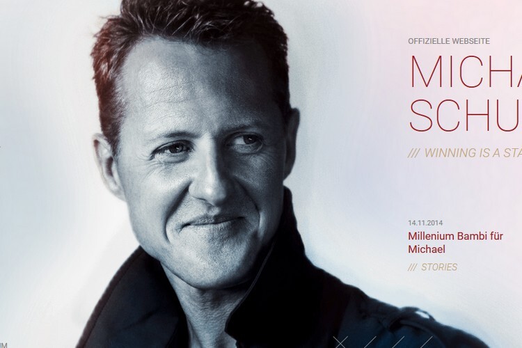 Die Webseite von Michael Schumacher