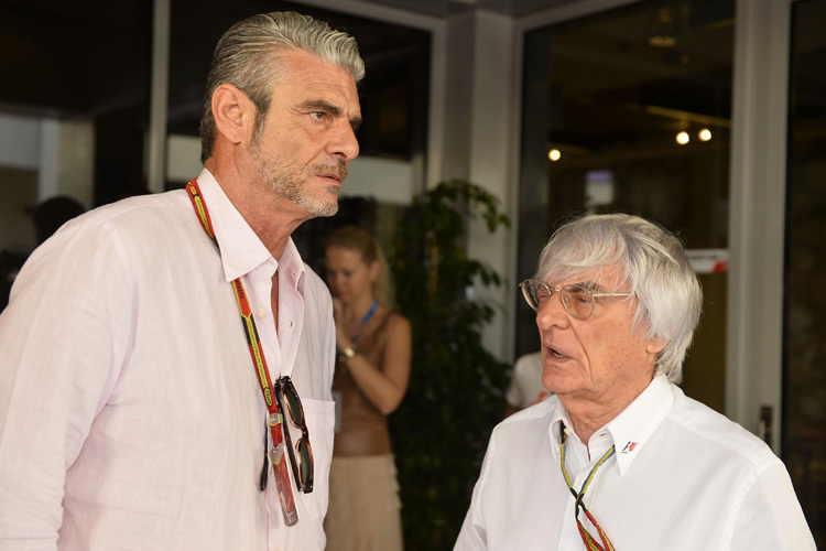 Maurizio Arrivabene mit Bernie Ecclestone