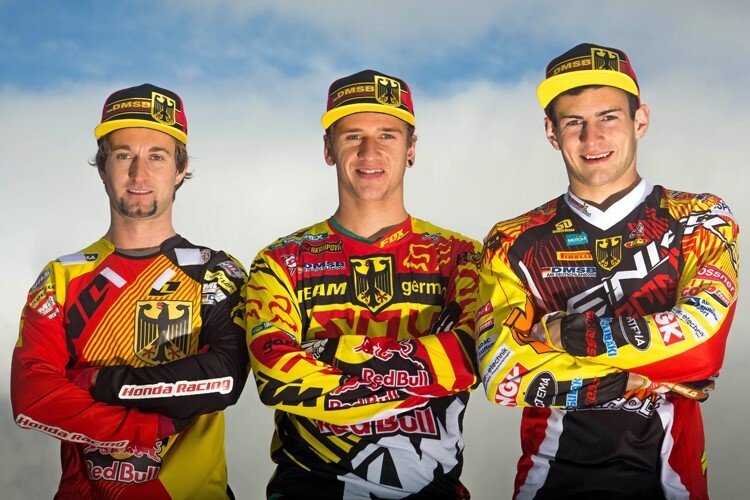 Max Nagl, Ken Roczen und Dennis Ullrich waren 2013 für Deutschland am Start