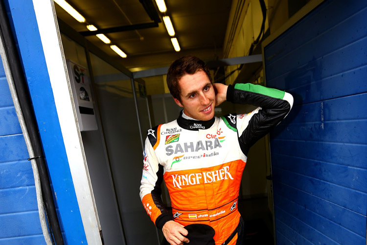 Force Indias Test- und Ersatzfahrer Daniel Juncadella durfte den Testabschluss in Jerez bestreiten
