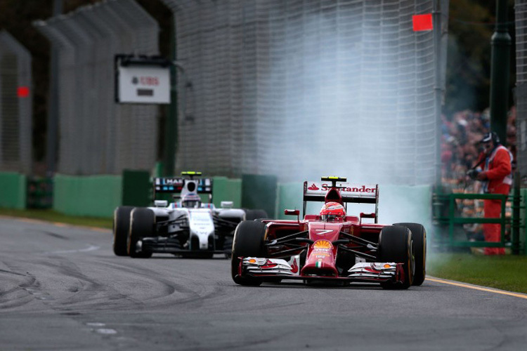 Kimi Räikkönen: Bremsprobleme im Australien-GP
